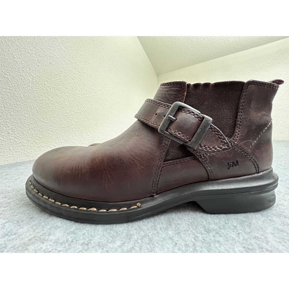 Johnston & Murphy Brown Leather Monk Strap Ankle Boots Mens 8 M Portugal 20-2255